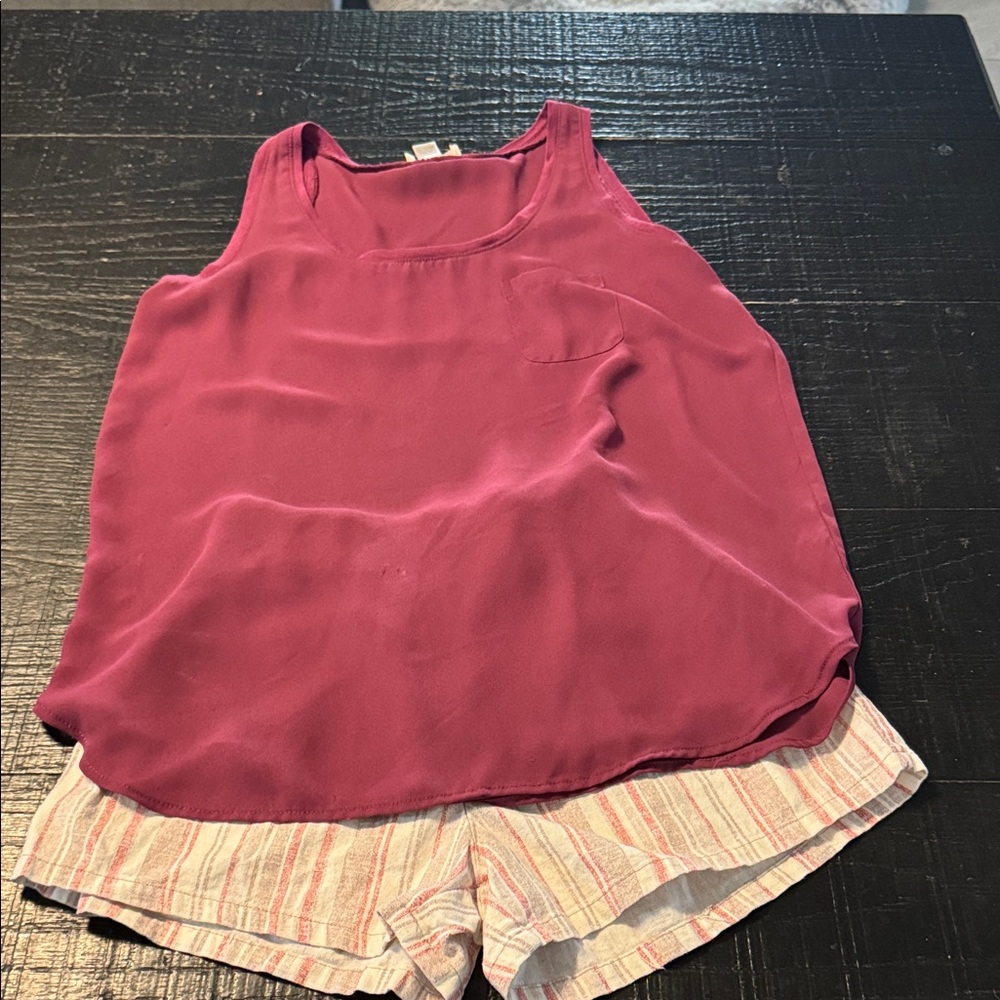 LOFT Rich Burgundy Tank Top